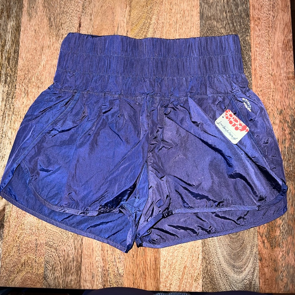 Free People high waist band purple size medium athletic short.